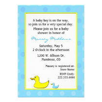 Ducks Baby Boy Shower Invitation invitations