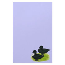 Ducks:  Black Calls Customized Stationery