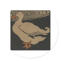 Ducks by the Pond Stickers