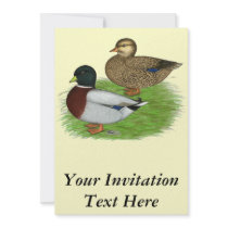 Ducks:  Gray Calls Custom Invitation
