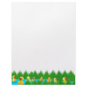 Ducks in Sushi Grass letterhead by catsclips Ducks in Sushi Grass letterhead