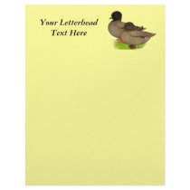 Ducks:  Khaki Calls Customized Letterhead