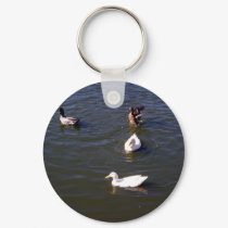 Ducks on a Lake Keychain by greatphotos Ducks on a Lake Keychain