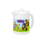 Ducks on the run teapots