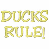 DUCKS RULE! embroidered shirts by makaylawayla DUCKS RULE! embroidered shirts