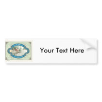 Ducks Vintage Japanese Silk Label Bumper Sticker