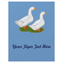 Ducks:  White Pekins Flyer
