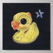 artsprojekt, coallus, michael, banks, ducky, duck, creepy, cute, big, eye, art, anas acuta, Scottish people, pin-tailed duck, Ducky Mallard, sensory receptor, NCIS (TV series), sense organ, Illya Kuryakin, oxyura jamaicensis, television series, sheldrake, The Man from U.N.C.L.E., shoveller, Sapphire & Steel, widgeon, oculus sinister, anas rubripes, naked eye, wood widgeon, butterball, aix sponsa, aythya americana, aythya ferina, summer duck, bluebill, scaup duck, aix galericulata, cairina moschata, Poster with custom graphic design