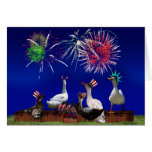 Ducky Celebration for the 4th of July Greeting Card
