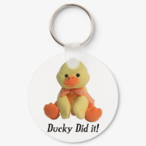 Ducky Did It! keychains by duckyplanet Ducky Did It! keychains