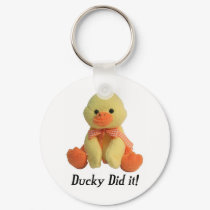 Ducky Did It! keychains by duckyplanet Ducky Did It! keychains