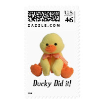 Ducky Did It! postage