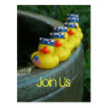 Ducky Independence Day Postcard