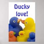 Ducky love - poster posters