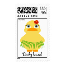 ducky LUAU birthday stamp
