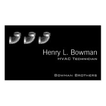 Duct Elbow Business Cards