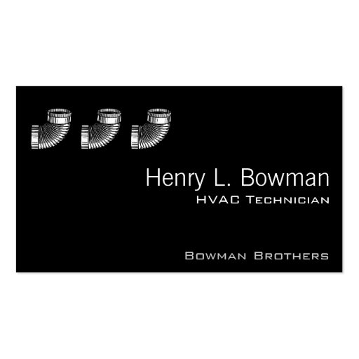Duct Elbow Business Cards (front side)