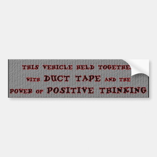 Duct Tape Bumper Sticker Zazzle