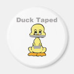 Duct Tape Humor Yellow Duck Taped Fridge Magnets