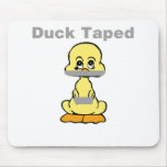 Duct Tape Humor Yellow Duck Taped Mouse Pad