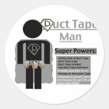 Duct Tape Man Stickers