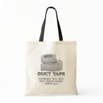 duct tape - turning no! no! into mmph! mmph! funny tote bag