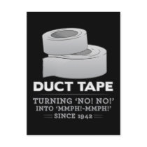 duct tape - turning no! no! into mmph! mmph! funny postcards by strk3 duct tape - turning no! no! into mmph! mmph! funny postcards