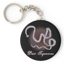 Duct Tapeworm Key Chain