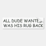 DUDE bumper stickers