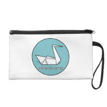 Dude! It's a swan! Wristlet