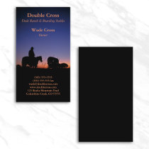 Dude Ranch Profile Card Business Card Template