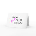 Due In April (It's A Girl) cards by CelebrationZazzle Due In April (It's A Girl) cards