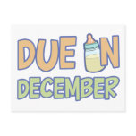 Due In December postcards