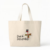 Due In December (Snowman) bags by CelebrationZazzle Due In December (Snowman) bags