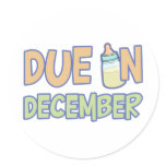 Due In December stickers