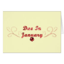 Due In January Card