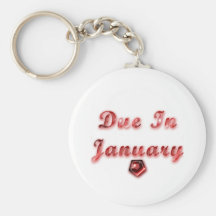 Due In January Key Chains