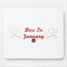 Due In January Mouse Pad