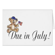 Due In July Greeting Card