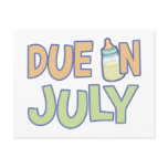 Due In July postcards
