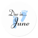 Due In June stickers