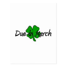 Due In March Postcard