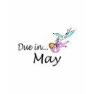 ladies_fitted_babydoll - Due In May (Baby/Stork)