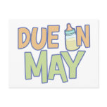 Due In May postcards