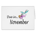 Due In November (Baby/Stork) cards by CelebrationZazzle Due In November (Baby/Stork) cards