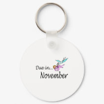 Due In November (Baby/Stork) keychains by CelebrationZazzle Due In November (Baby/Stork) keychains