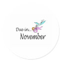 Due In November (Baby/Stork) stickers by CelebrationZazzle Due In November (Baby/Stork) stickers