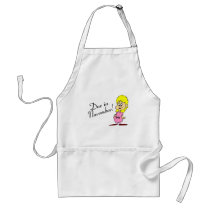 Due In November (Pregnant Woman) aprons