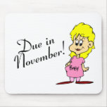 Due In November (Pregnant Woman) Mouse Mats