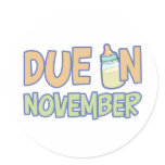 Due In November stickers